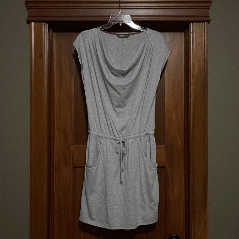 Silver North Face romper size medium